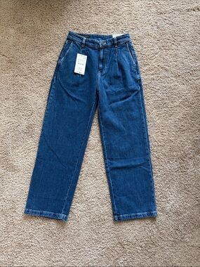 Zara Relaxed Men's Jeans - Dark Blue Denim